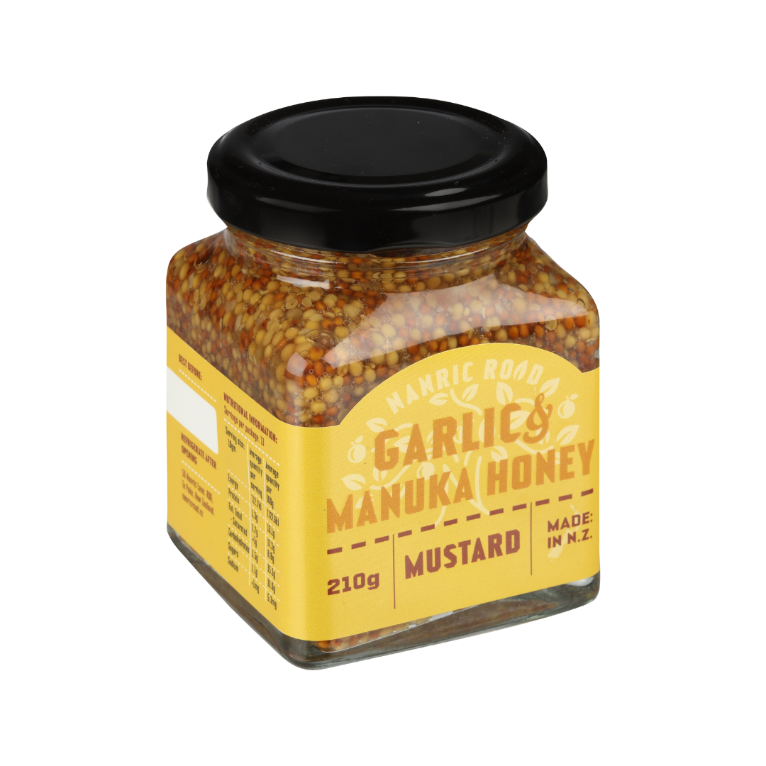 Nanric Road Garlic and Manuka Honey Mustard 210g